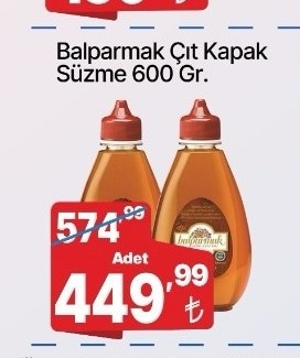 Balparmak Çıt Kapak Süzme 600 Gr.