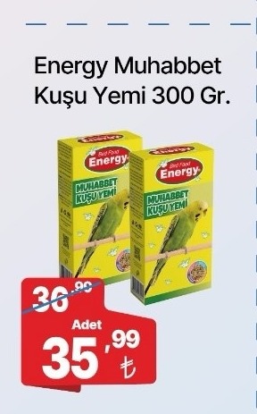 Energy Muhabbet Kuşu Yemi 300 Gr.