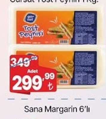 Gurme Sut Tost Peyniri 1 Kg