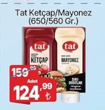 Tat Ketcap/Mayonez (650/560 Gr.)