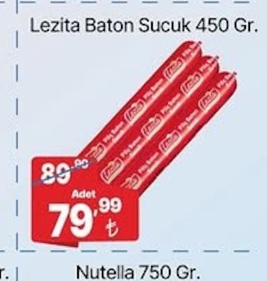 Lezita Baton Sucuk 450 Gr