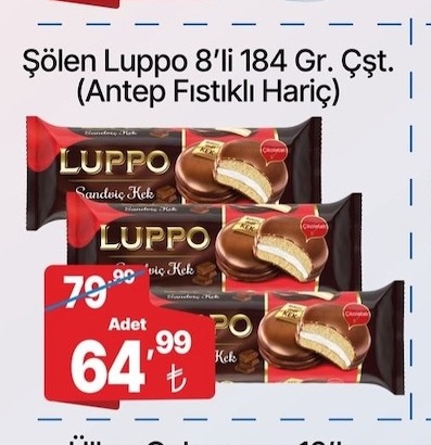 Şölen Luppo 8'Li 184 Gr Çst. (Antep Fıstıklı Hariç)