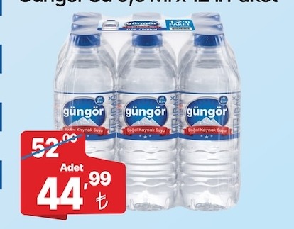 Güngör Su 0.5 Lt X 12'Li Paket