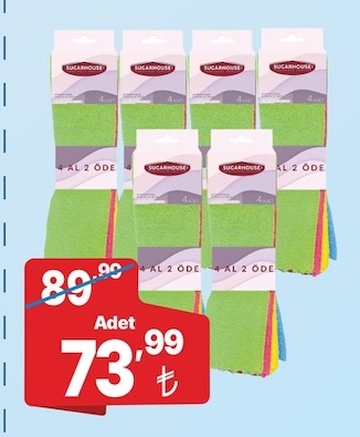 Sugarhouse Mikrofiber Bez 4 Adet