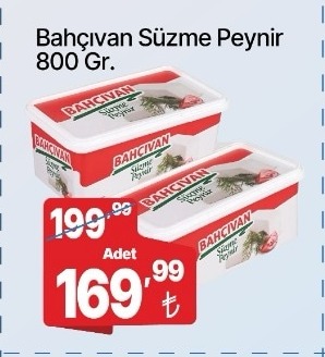 Bahçıvan Süzme Peynir 800 Gr