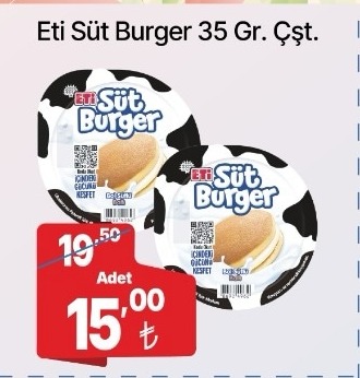 Eti Süt Burger 35 Gr