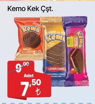 Kemo Kek Çeşitleri