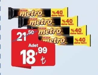 Ülker Metro Klasik %40 Daha Fazla 4 Adet