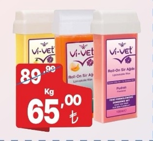 Vi-Vet Roll-On Sir Ağda Pudralı 100 Ml