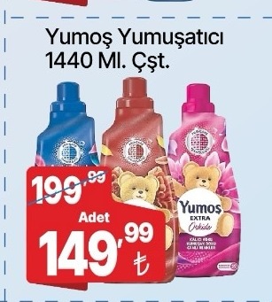 Yumoş Yumuşatıcı 1440 Ml. Çst.