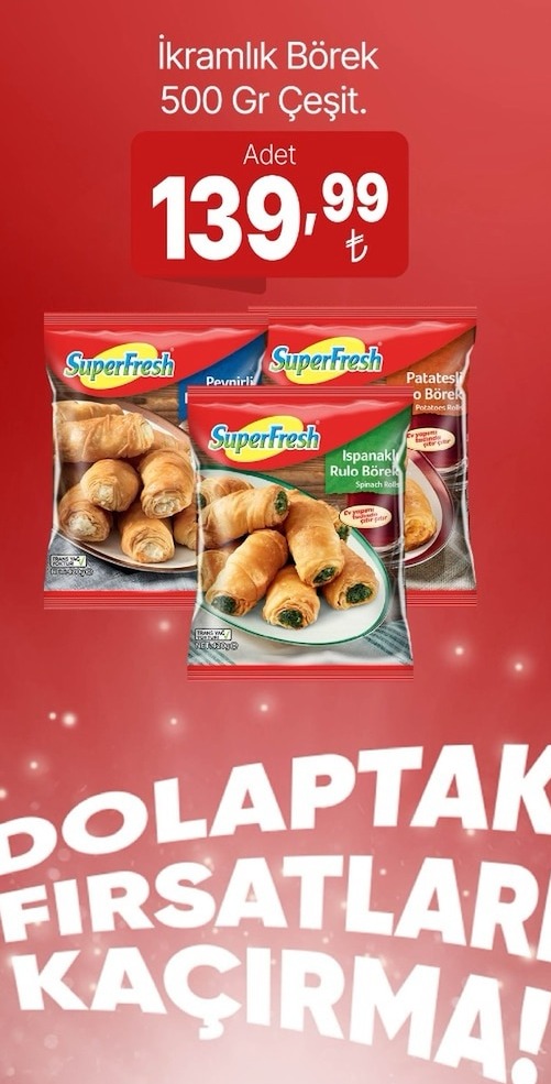 Superfresh İkramlık Börek 500 Gr Çeşit