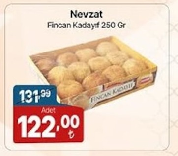 Nevzat Fincan Kadayif 250 Gr