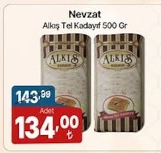 Nevzat Alkış Tel Kadayif 500 Gr