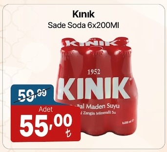 Kınık Sade Soda 6X200Ml