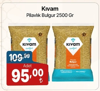 Kıvam Pilavlık Bulgur 2500 Gr