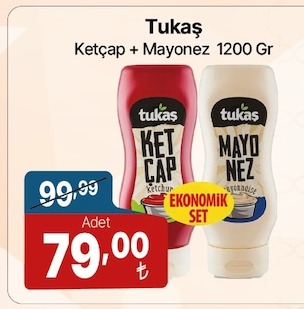 Tukaş Ketçap + Mayonez 1200 Gr