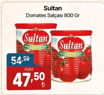 Sultan Domates Salçası 800 Gr