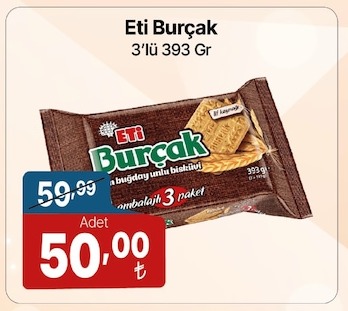 Eti Burçak 3'Lü 393 Gr