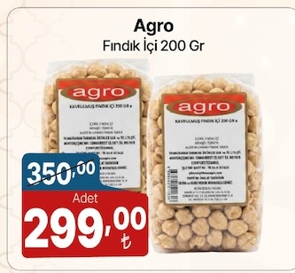 Agro Fındık İçi 200 Gr