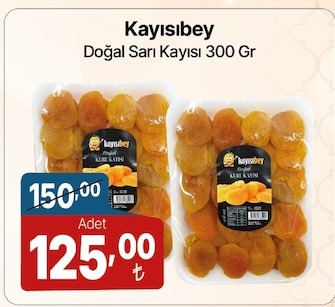 Kayısıbey Doğal Sarı Kayısı 300 Gr