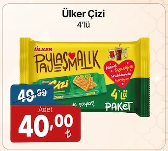 Ülker Çizi 4'Lü Paket
