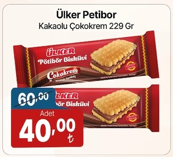 Ülker Petibor Kakaolu Çokokrem 229 Gr