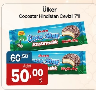 Ülker Cocostar Hindistan Cevizli 7'Li