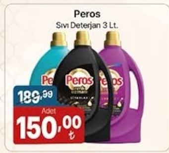 Peros Sıvı Deterjan 3 Lt.