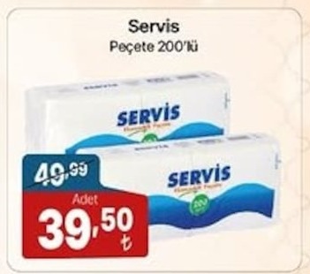 Servis Peçete 200'Lü