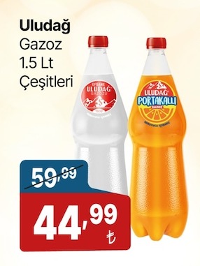 Uludağ Gazoz 1.5 Lt Çeşitleri