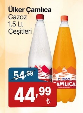 Ülker Çamlıca Gazoz 1.5 Lt Çeşitleri