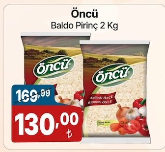 Öncü Baldo Pirinç 2 Kg