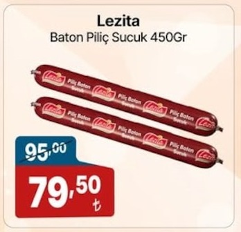 Lezita Baton Piliç Sucuk 450Gr