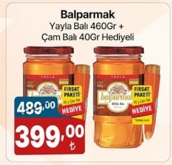 Balparmak Yayla Balı 460Gr + Çam Balı 40Gr Hediyeli