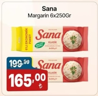 Sana Margarin 6X250Gr