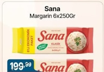 Sana Margarin 6X250Gr