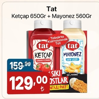 Tat Ketçap 650Gr + Mayonez 560Gr
