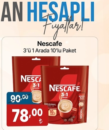 Nescafe 3'Ü 1 Arada 10'Lu Paket