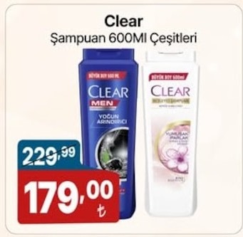 Clear Şampuan 600Ml Çeşitleri