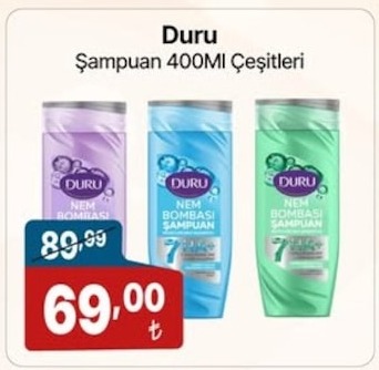 Duru Şampuan 400Ml Çeşitleri