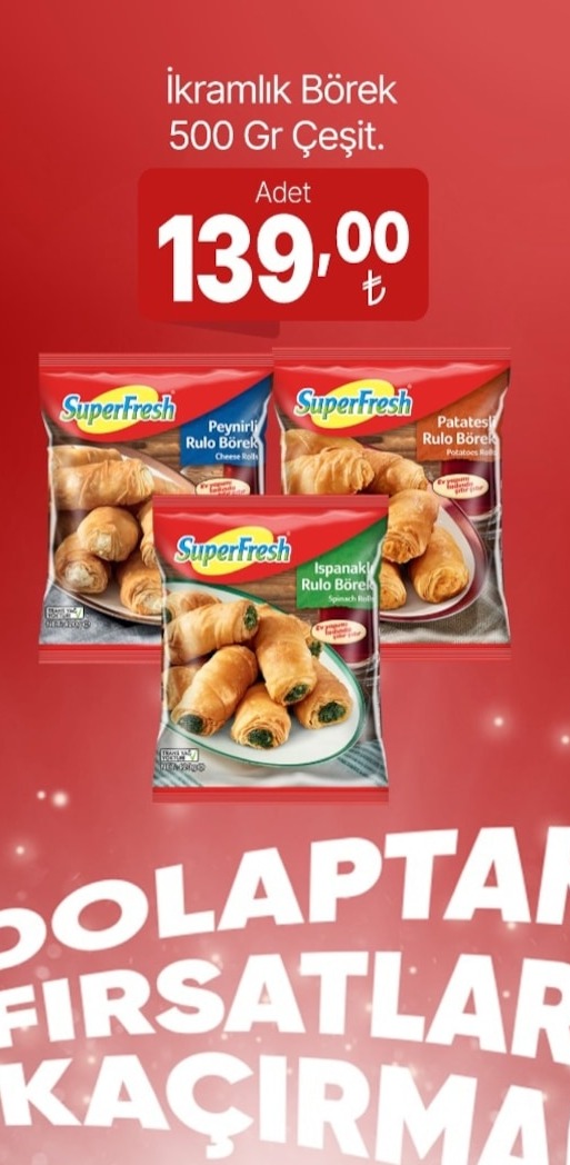 Superfresh Kremalı Börek 500 Gr Karışık