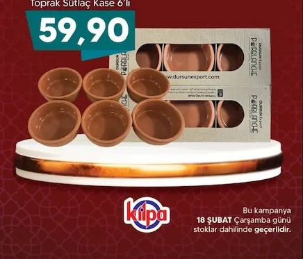 Toprak Sütlaç Kase 6'Lı