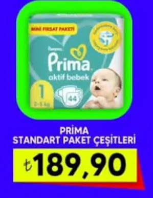 Prima Aktif Bebek 1 Numara 44 Adet