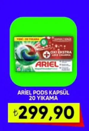 Ariel Pods Kapsül 20 Yıkama