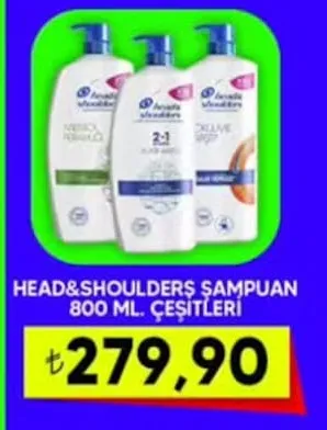 Head&Shoulders Şampuan 800 Ml Çeşitleri