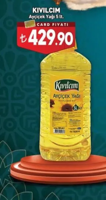 Kivilcim Ayçiçek Yağı 5 Lt.