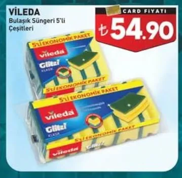 Vileda Bulaşık Süngeri 5'Li