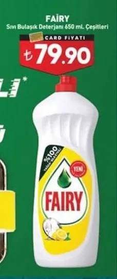 Fairy Sıvı Bulaşık Deterjanı 650 Ml