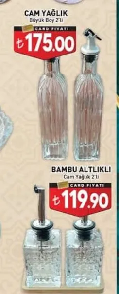 Cam Yağlık Büyük Boy 2'Li