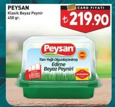 Peysan Klasik Beyaz Peynir 450 Gr.